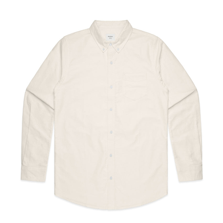 collared shirt, cream in colour