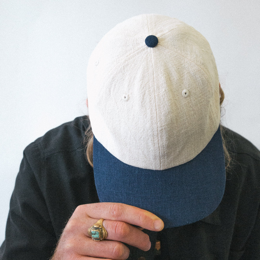 PR HEMP CAP - 6 PANEL TWO TONE - Custom Clothing | T Shirt Printing | Embroidery | Screen Printing | Print Room NZ