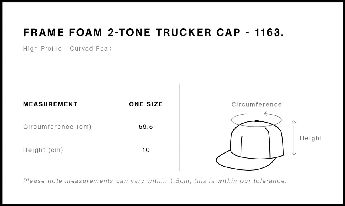 South Coast Board Riders 2026 SCBRA Frame Foam Two-Tone Trucker Cap