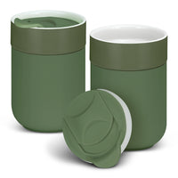 Chalice Ceramic Coffee Cup - Olive