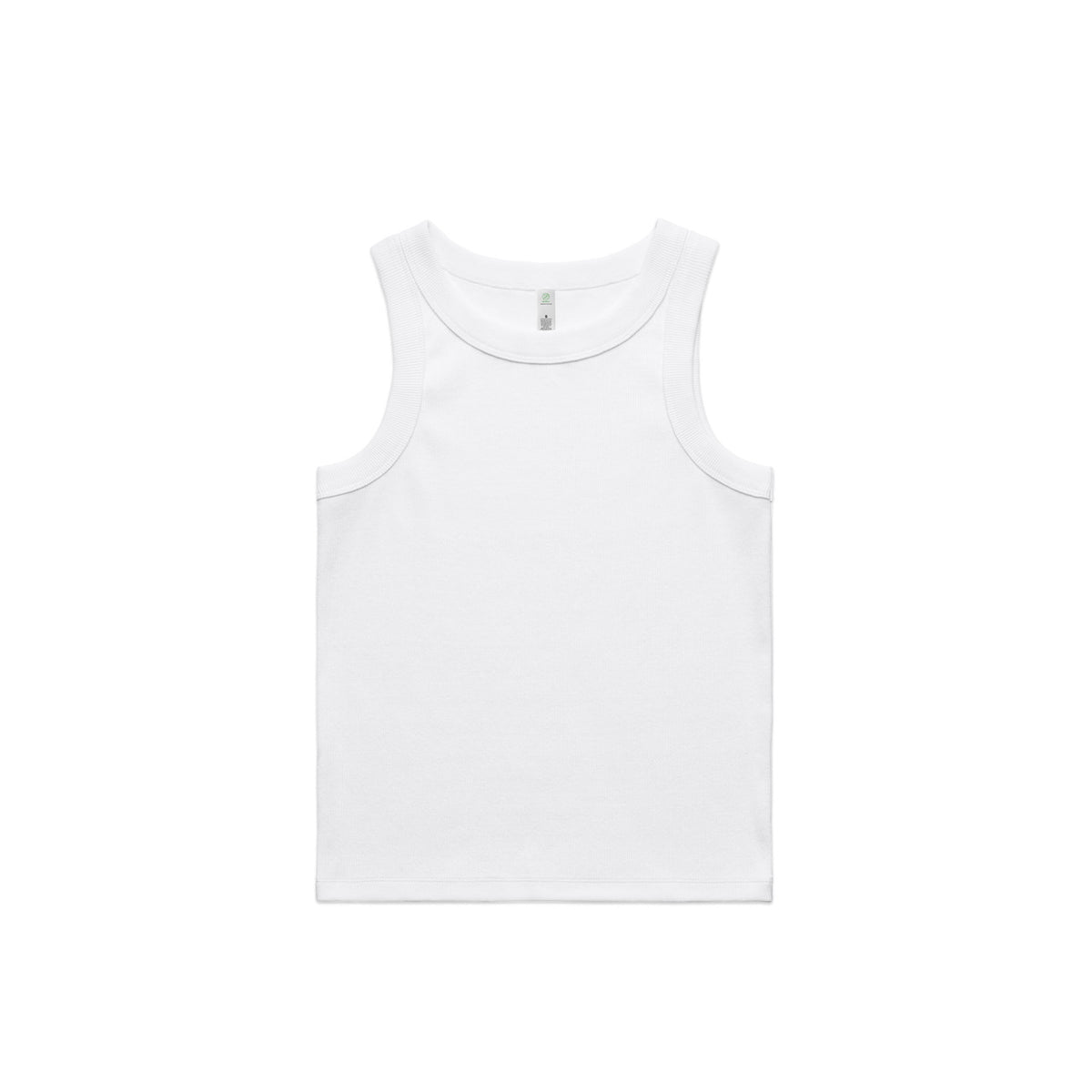 Wo's Organic Rib Tank - White