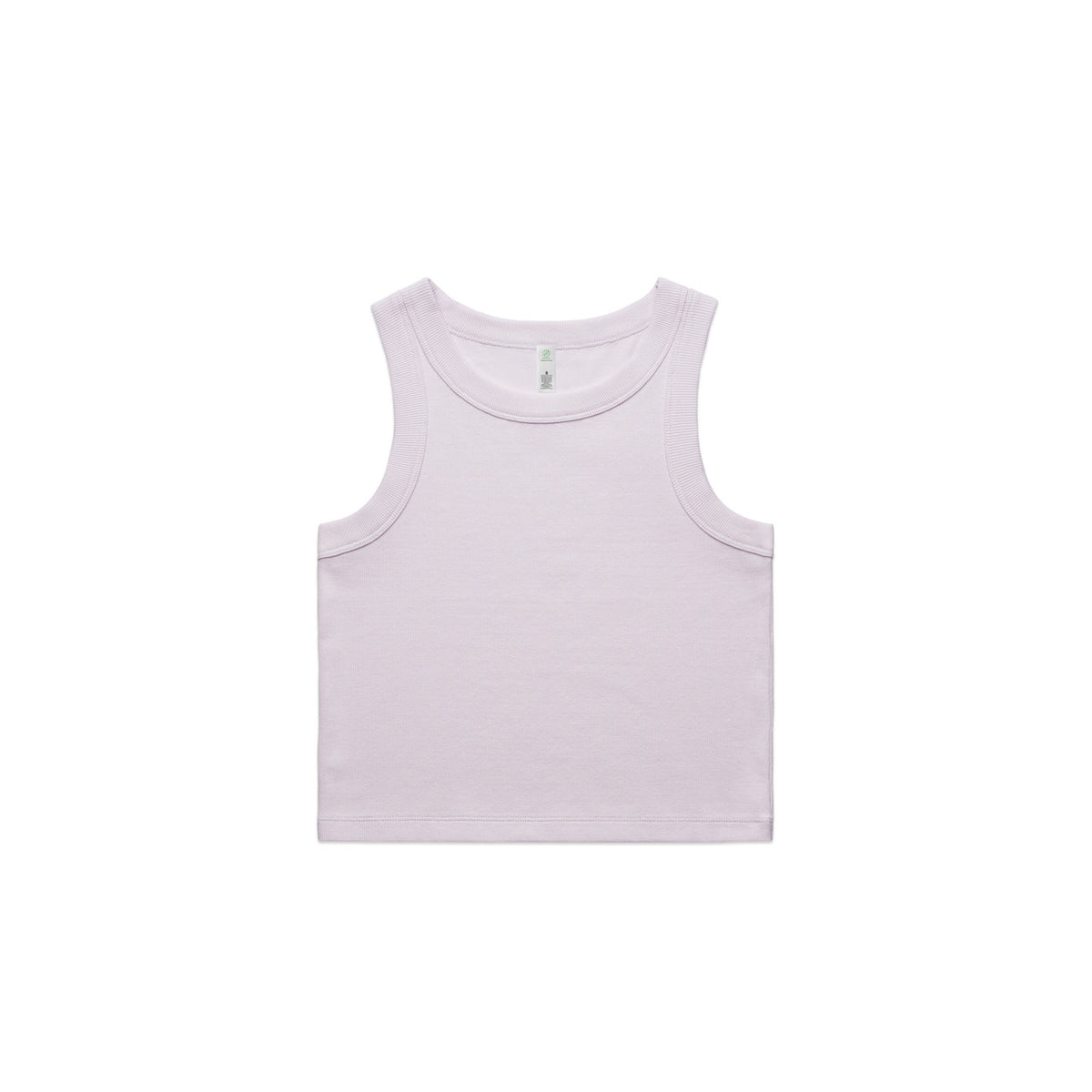 Wo's Organic Rib Crop Tank - Orchid
