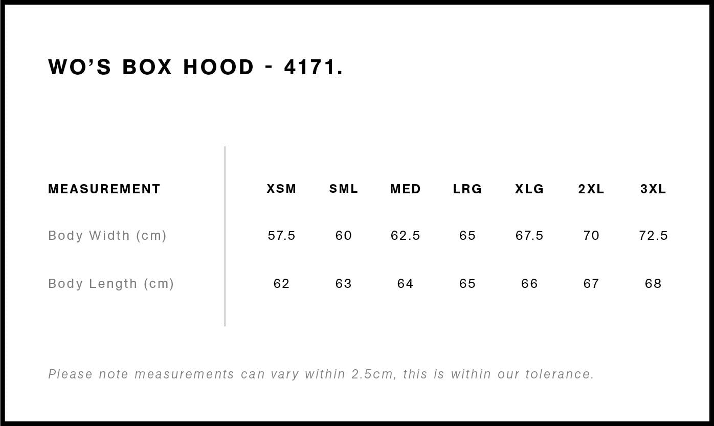 AS Colour Box Hood | Leavers gear - Custom Clothing | T Shirt Printing | Embroidery | Screen Printing | Print Room NZ