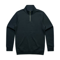 Stencil Half Zip Crew - Navy