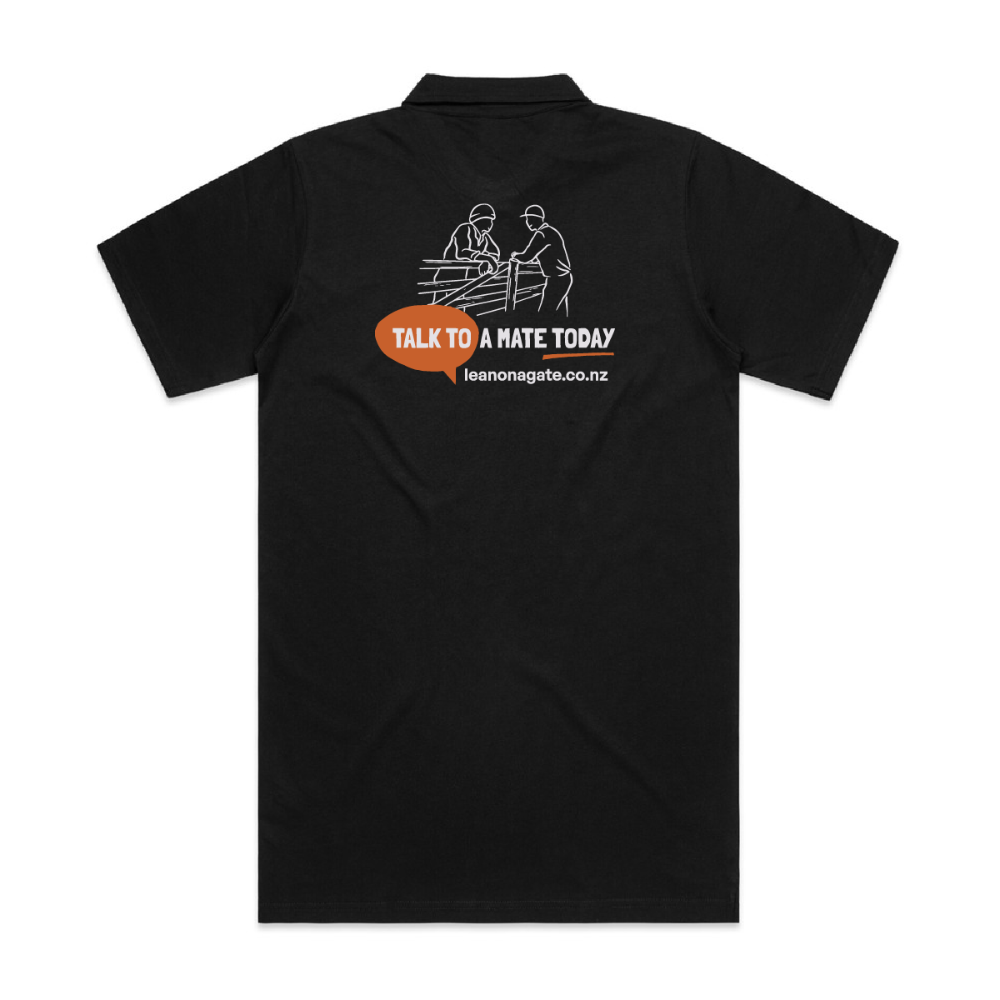 Talk to a Mate | Men's Polo - Custom Clothing | T Shirt Printing | Embroidery | Screen Printing | Print Room NZ