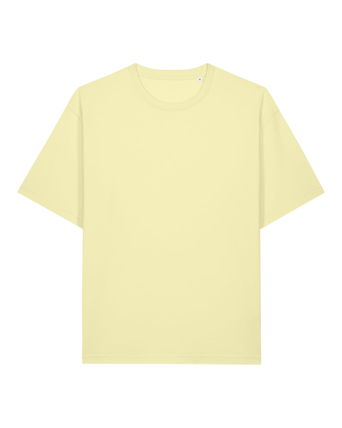 Light yellow t-shirt on a white background