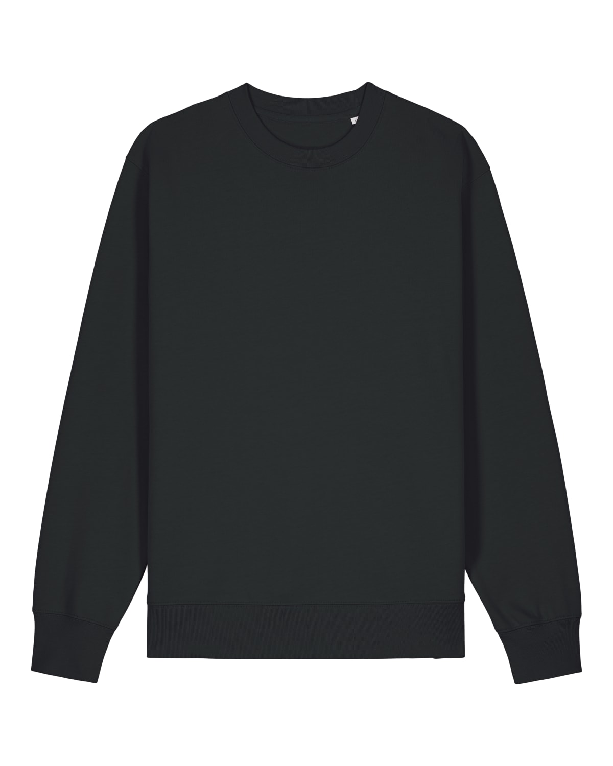 Black sweatshirt on a white background