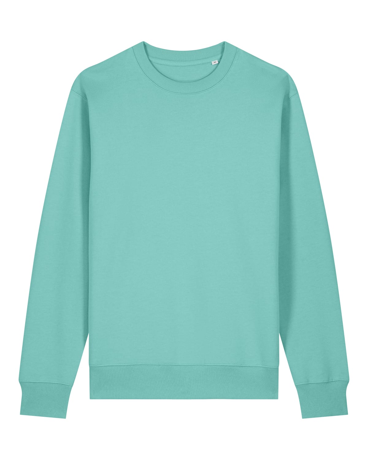 Teal sweatshirt on a white background