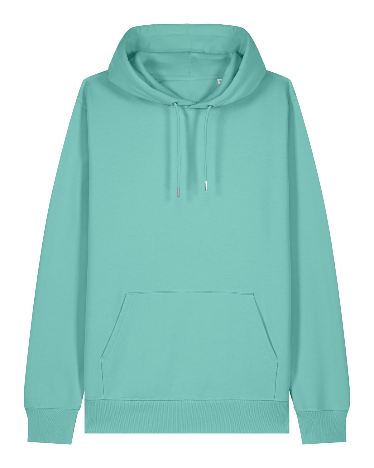 Teal hoodie on a white background