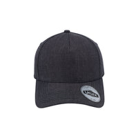 UFlex Adults Pro Style 5 Panel Snapback - Charcoal Melange