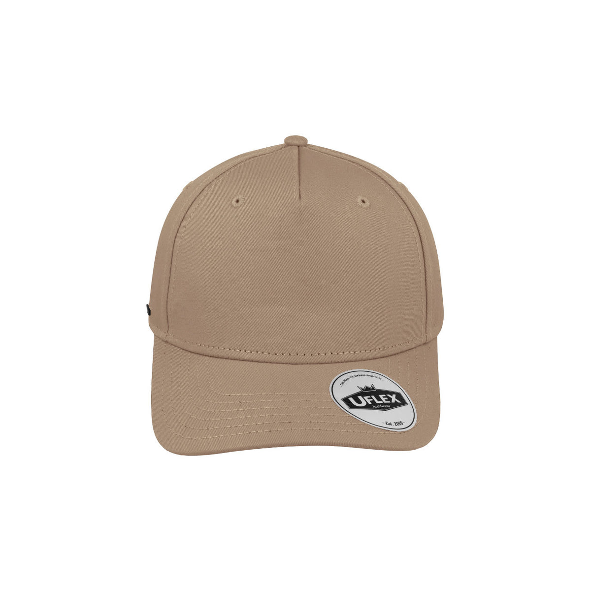 UFlex Adults Pro Style 5 Panel Snapback - Stone