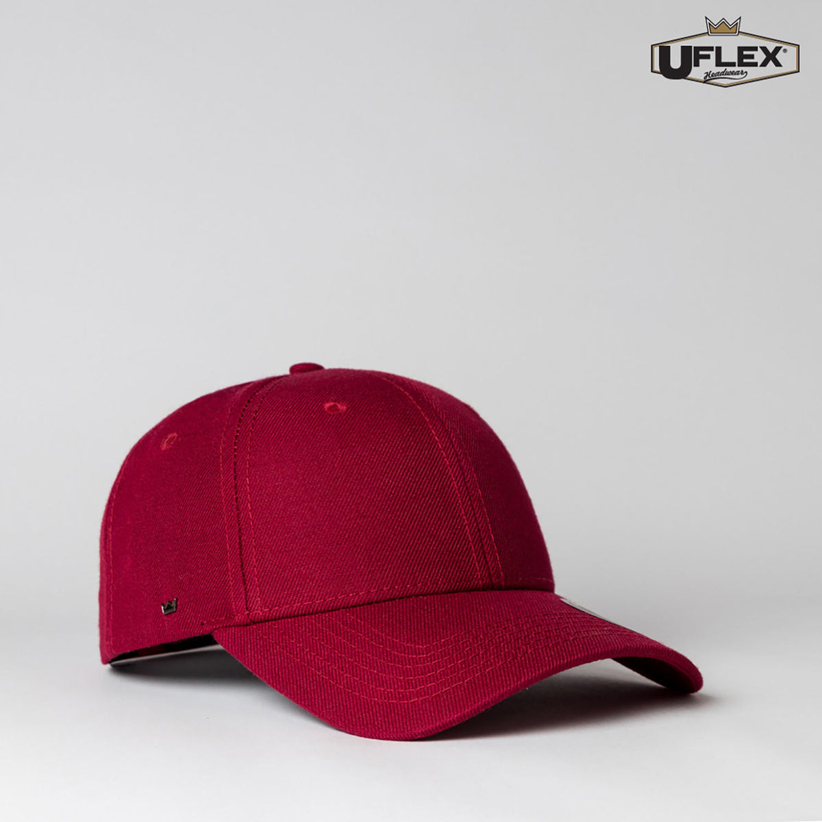 UFlex Adults Pro Style 6 Panel Snapback - Burgundy