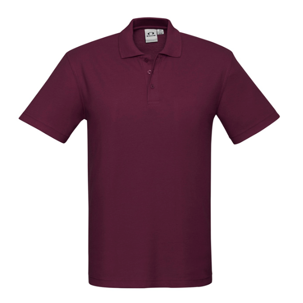 Biz Collection Mens Crew Short Sleeve Polo