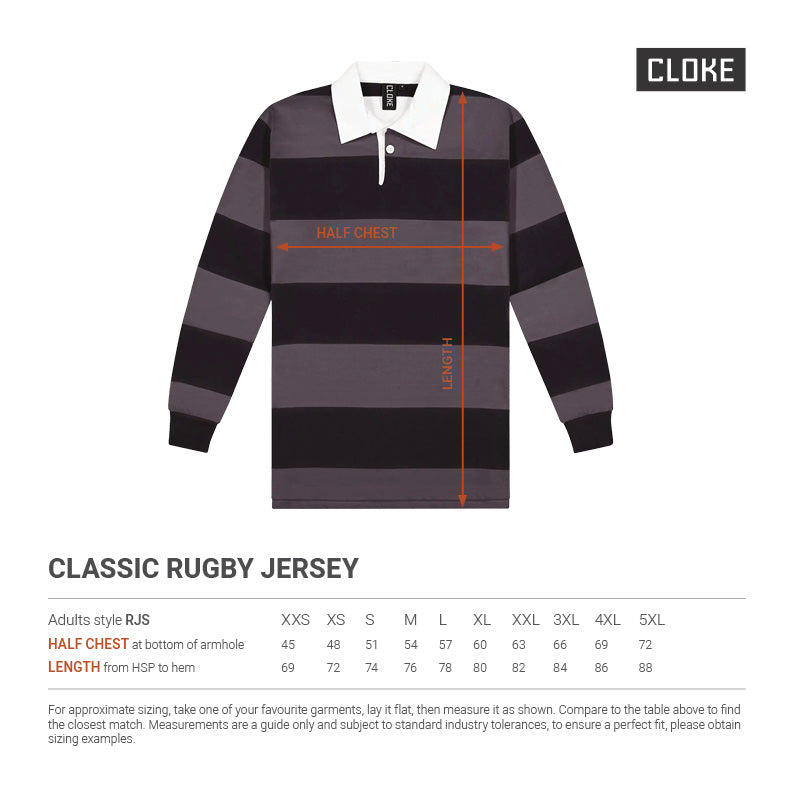 Cloke Striped Rugby Jersey | Leavers gear