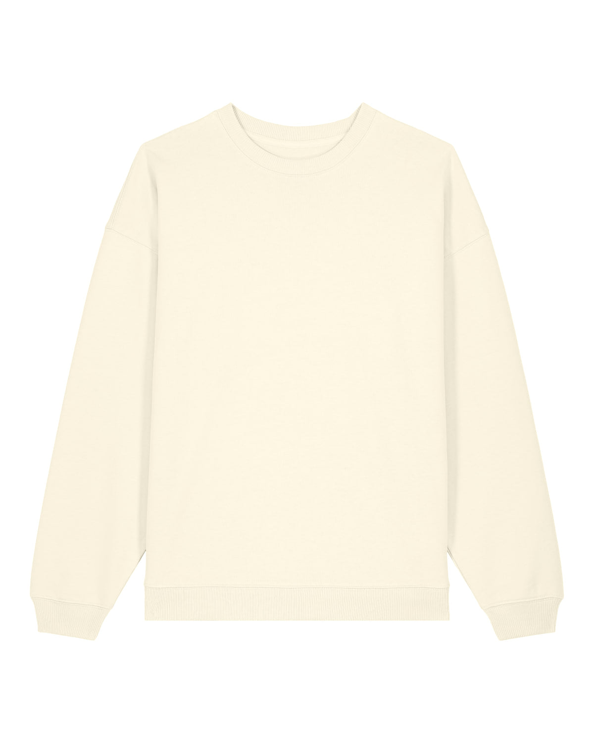 Cream-colored sweater on a white background