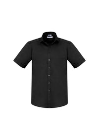 Mens Monaco Short Sleeve Shirt - Black