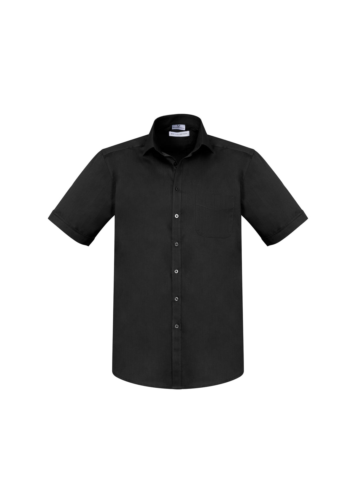 Mens Monaco Short Sleeve Shirt - Black