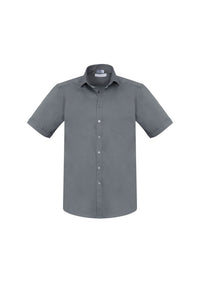 Mens Monaco Short Sleeve Shirt - Platinum