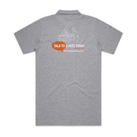 Talk to a Mate | Men's Polo - Custom Clothing | T Shirt Printing | Embroidery | Screen Printing | Print Room NZ