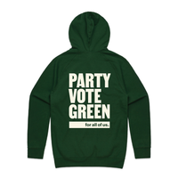 Green Party Hoodie - Custom Clothing | T Shirt Printing | Embroidery | Screen Printing | Print Room NZ