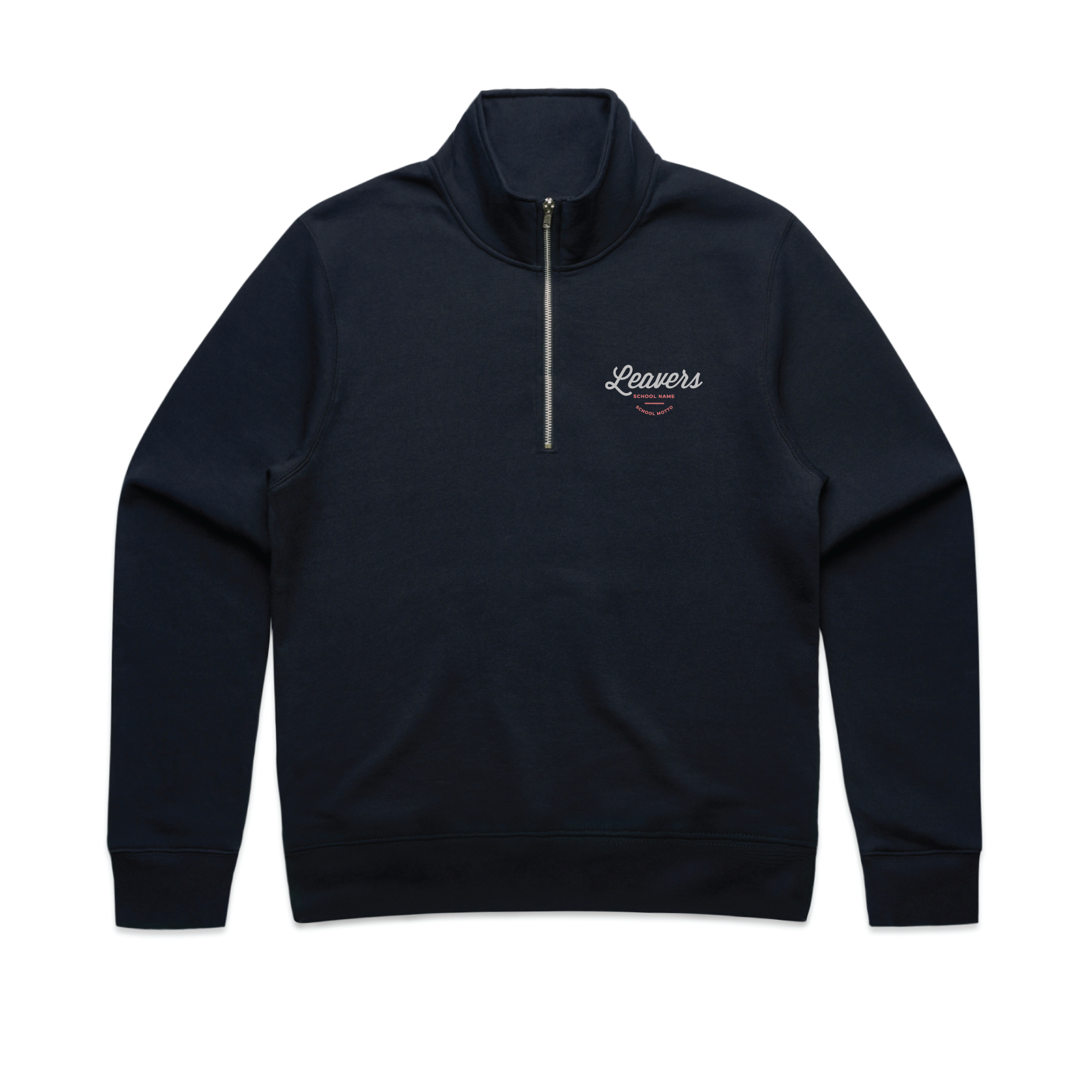AS Colour Stencil Half Zip Crew | Leavers gear