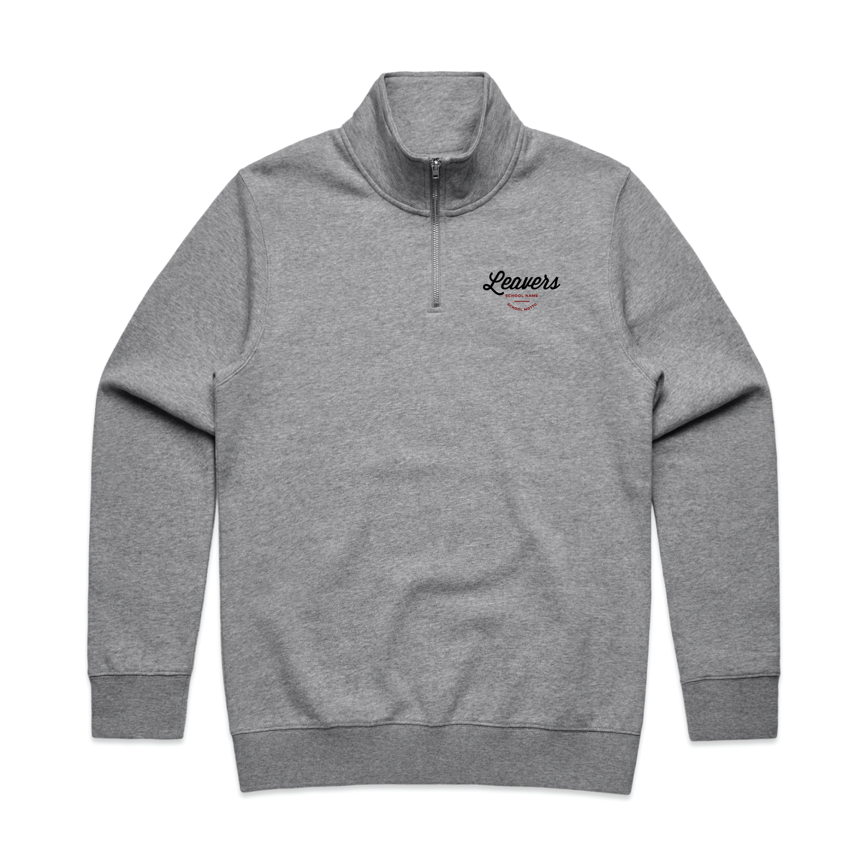 AS Colour Stencil Half Zip Crew | Leavers gear