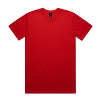 Red yellow t-shirt on a white background