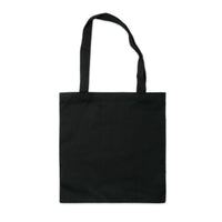 Plain black tote bag