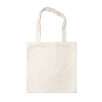 Natural coloured tote bag on white background