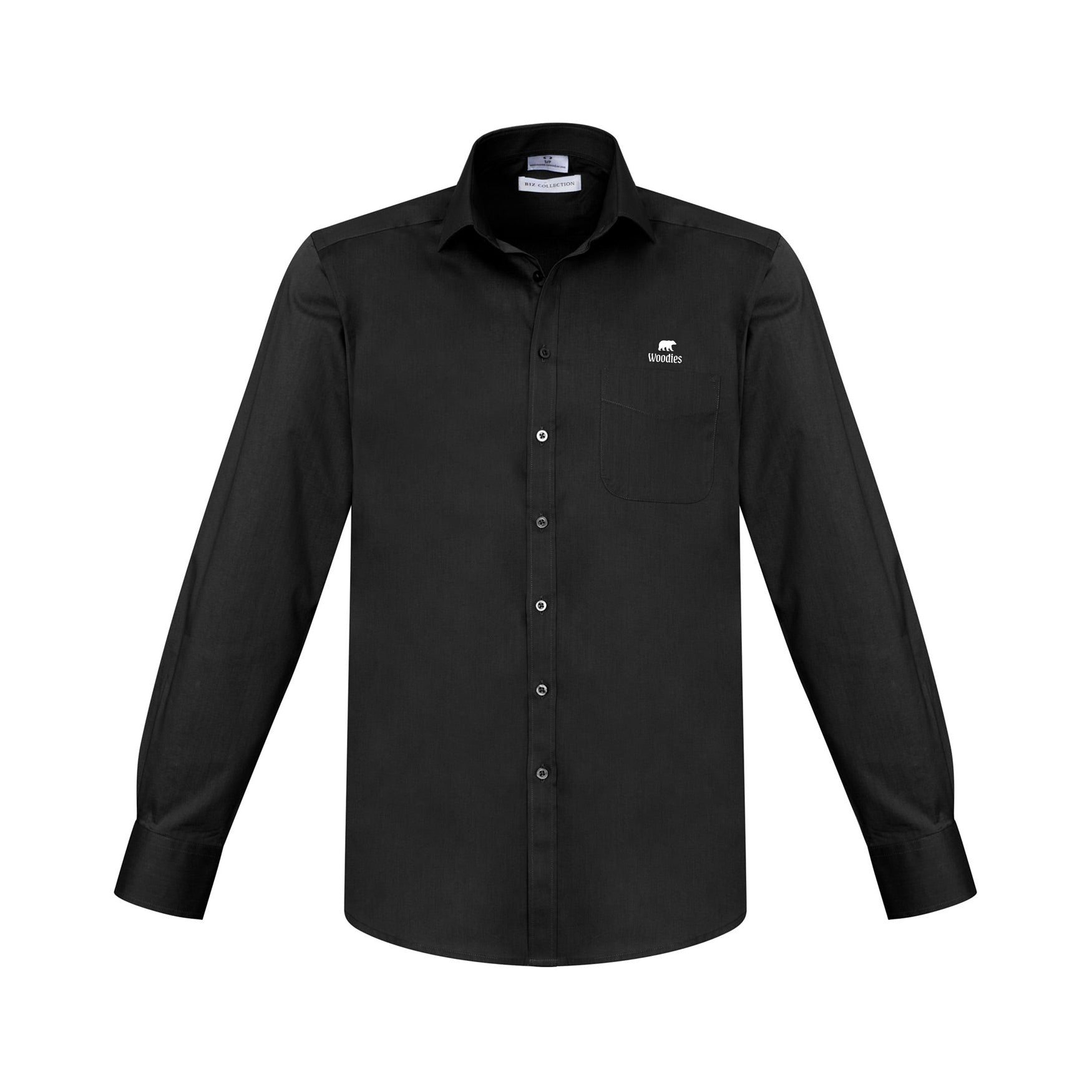 Biz Collection  Mens Monaco Long Sleeve Shirt S770ML Shirt custom merch nz