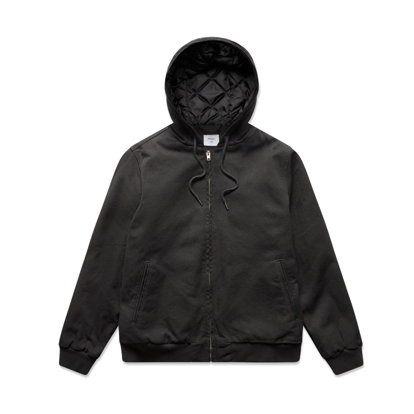 AS Colour Canvas Bomber Hood Jacket 5532 Outerwear decorated merch nz