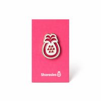 Pink sharesies enamel pin