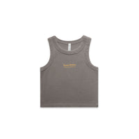 AS Colour Wo's Faded Organic Rib Crop Tank 4035 Singlet custom products nz