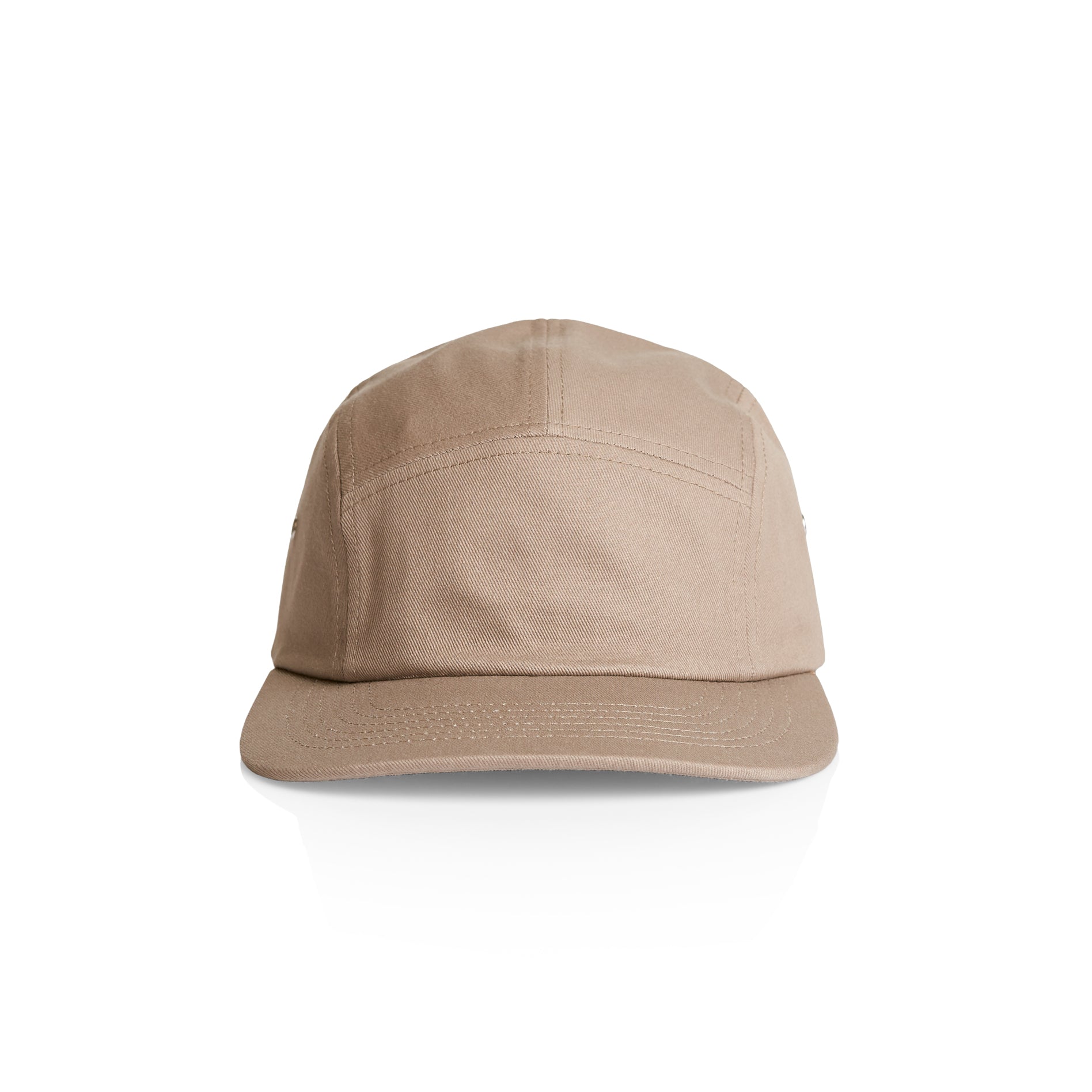 Khaki cap on white background