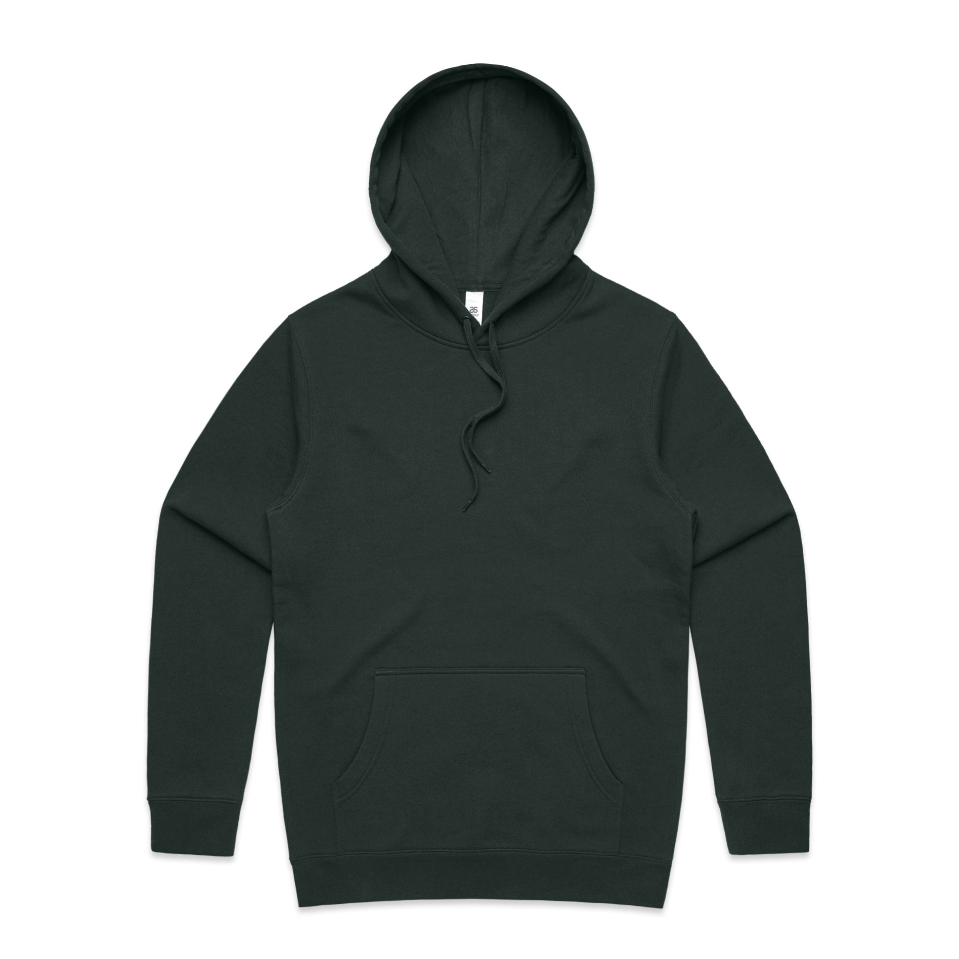 Green hoodie on a white background