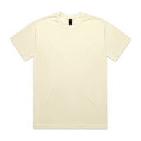 Butter coloured tee on a white background