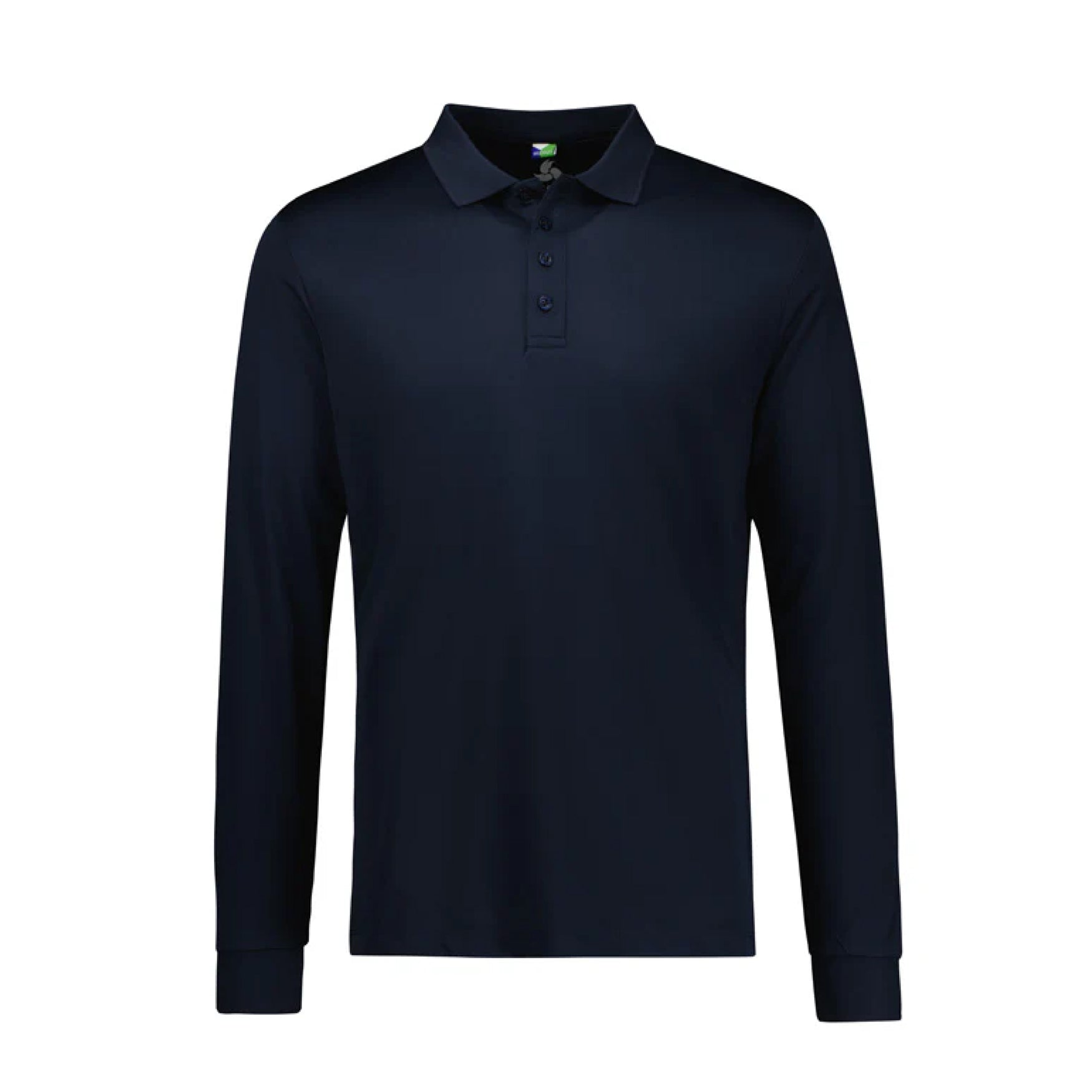 Biz Collection Mens Action Long Sleeve Polo P206ML Shirt decorated merch nz