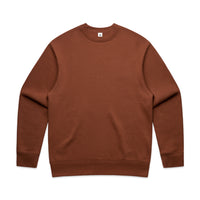 Rust coloured AS Colour Relax crew sweatshirt