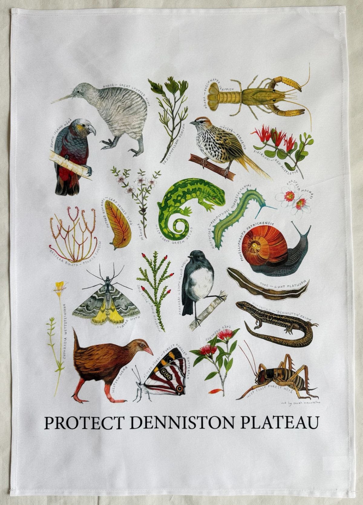 Organic Protect Denniston Tea Towel | Pre-order - Custom Clothing | T Shirt Printing | Embroidery | Screen Printing | Print Room NZ