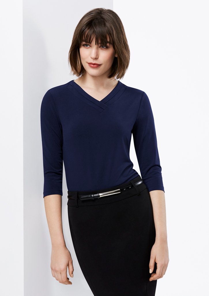 Top - BizCollection K819LT Ladies Lana 3/4 Sleeve Top